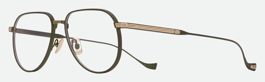 Cutler and Gross automne-hiver 2026, pilote, métal vert et or