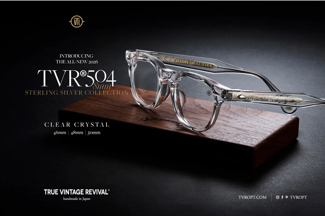 TVR True Vintage Revival, 504 sterling silver, clear crystal