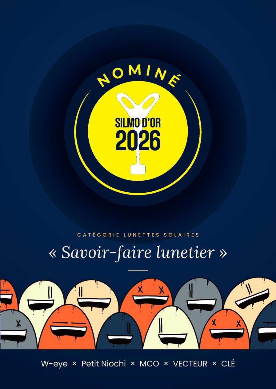 Affiche Nominé Silmo d'Or 2026, catégorie Lunettes solaires, Savoir-faire lunetier